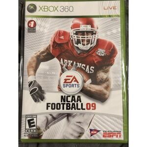 NCAA Football 09 (Microsoft Xbox 360,‎ 2009) Brand New Sealed